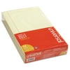 Universal glu Top Pads, Wide/Legal Rule, 8.5 x 14, Canary, 50 Sheets, Dozen -UNV50000