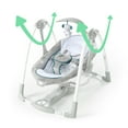 thumbnail image 6 of Ingenuity Convert Me 2-in-1 Portable Vibrating Baby Swing Nash, Infant, Gray (Unisex), 6 of 16