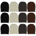 thumbnail image 3 of Yacht & Smith Mens Womens Warm Winter Hats in Assorted Colors, Mens Womens Unisex (12 Pack Dark Stripes), 3 of 7