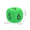 thumbnail image 4 of Shisuyan 2pcs Large Eva Foam Dice For Kids Playing Dice For Classroom Games Party Activities And Learning Sessions Soft Oversized Dice For Teaching Use, 4 of 8