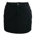 thumbnail image 1 of Falda George para Mujer Corta de Mezclilla con Bolsas Funcionales Negro Talla G, 1 of 4