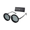 thumbnail image 3 of Gafas polarizadas redondeadas,Gafas de ajustables con lentes polarizadas redondeadas,Gafas de de playa con tinte ajustable,Gafas de ligeras decorativas para hombre y Negro de 52 mm, 3 of 8