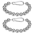 thumbnail image 1 of Uxcell 2 Pack Flagpole Retainer Ring -15 beads 0.71" Flag Pole Beaded Retainer Ring for Flagpole(Silver), 1 of 6