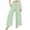 Light Green, variant on Leey-World Girls Plaid Wide Leg Pants Wide Waistband Elastic Waist Lounge Pant Casual Loose Trendy Beach Vacation Slacks 4-14 Y(Light Green,8-9 Years)