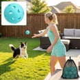 thumbnail image 4 of Lsupdaol 36 Pcs 1.65 Inch Mini Plastic Baseball Training Balls Hollow Softballs with Drawstring Bag, 4 of 6