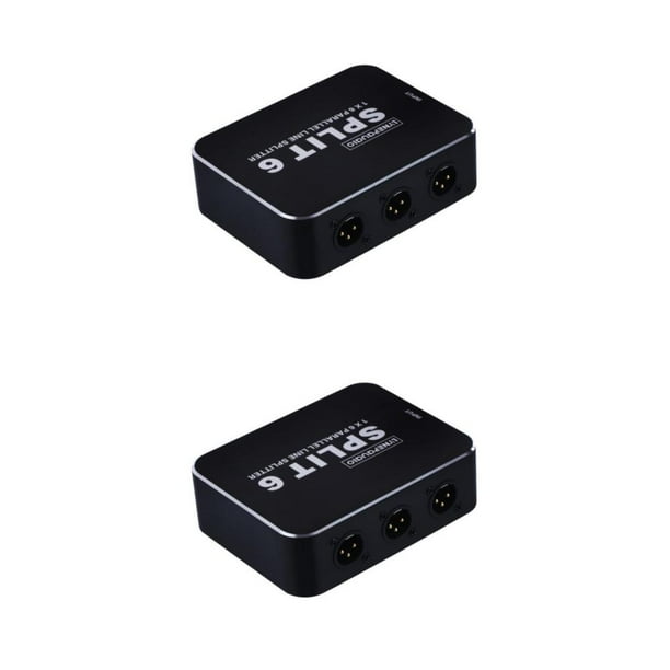 freestylehome 6Level XLR Splitter Black Audio Speaker Studio Equipment