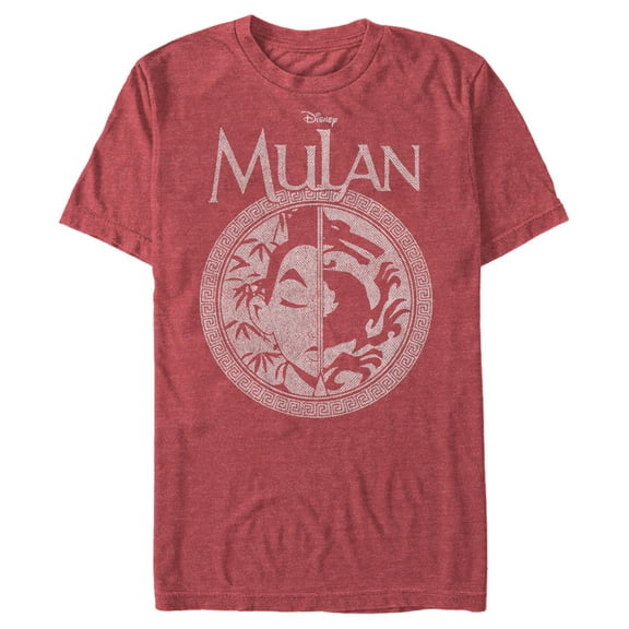 Men's Mulan Dynasty Divided Distressed Logo  Graphic T-Shirt