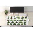 thumbnail image 2 of Nature Computer Mouse Pad, Mother Nature Gift Different Types of Trees and Pines Planes Bushes Art Print, Rectangle Non-Slip Rubber Mousepad X-Large, 35" x 15", White and Green, by Ambesonne, 2 of 2