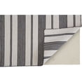 thumbnail image 4 of Feizy Home Collection 5' x 8' Black and White Handwoven Striped Rectangular Outdoor Area Throw Rug, 4 of 4