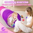 thumbnail image 4 of RUseeN Kids Play Tunnel Tent for Toddler, 6-ft Pop Up Crawl Tunnel Toy for Baby Infant Children or Dog Cat, Collapsible Gift for Boy and Girl Play Tunnel Indoor and Outdoor Game (Colorful Play Tunnel), 4 of 7