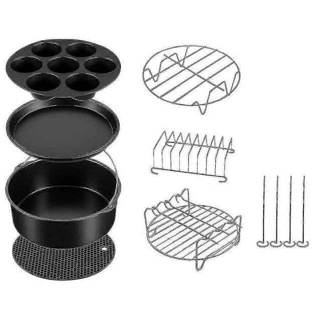 7 Set Pressure Cooker, Steamer & Air Fryer Bakeware Accessories Compatible For Ninja Foodi 5&6.5&8 (haoyi