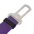 thumbnail image 3 of Ceinture de sécurité pour animaux de compagnie, longueur réglable, accessoires durables pour chiens, chats et animaux de compagnie, violet, 3 of 4