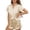 Khaki 2, variant on Wensltd Pajama Set Short Sleeve for Women Summer Loose Fit Elegant Style Breathable Button Down Sleepwear Multiple Colors