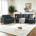 thumbnail image 2 of Pingliang Home Living Room Furniture Set,Sectional Sofa Couch with Storage Ottoman and Loveseat,3 Seater L-shaped Sofa and 2 Seater Couch for Home Apartment Studio Office, 2 of 7