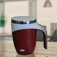 thumbnail image 6 of Automatic Stirring Mug Stainless Steel Self-Stirring Coffee Cup | Magnetized Portable Insulated Double-Layer Tumbler | Spill-Proof Lid | No Spoon Needed | 12oz | 1 Pack, 6 of 6