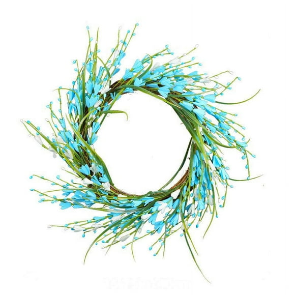 TopLLC Artificial Flower Leaf Wreath Wall Window Door Hanging Home Wedding Decoration the Window