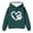 Dark Green, variant on Girls Hoodie Long Sleeve Pullover with Cute Puppy and Heart Print Casual Hooded Jacket Top for Kids Cute Tops,Green,1-2 Years
