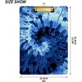 thumbnail image 2 of FMSHPON Blue Tie Dye Pattern Clipboard Hardboard Wood Nursing Clip Board and Pull for Standard A4 Letter 13x9 inches, 2 of 5