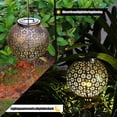 thumbnail image 3 of Solar Lanterns Outdoor Hanging, Metal Large Solar Lantern Outdoor Waterproof With Handle For Garden Patio, 3 of 3