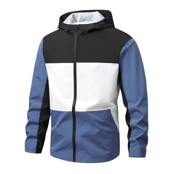 Kakii Mens Windbreaker Jacket Lightweight 90s Retro Wind Breakers