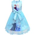 thumbnail image 1 of Robe de Princesse Frozen Anna Elsa Sans Manches Tutu pour Fête, 1 of 2