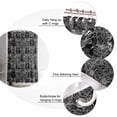 thumbnail image 6 of Halloween Black White Skulls Flowers Shower Curtain Set ，Waterproof Fabric Shower Curtains Shower Curtains for Bathroom,Bathroom Decor 36"x72", 6 of 6