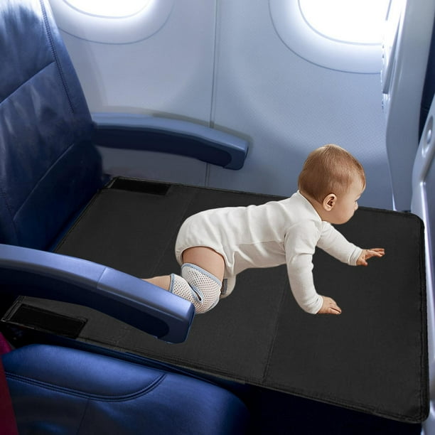 Airplane Seat Extender Compact Foot Rest Hammock Airplane Travel Accessories Black