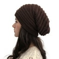 thumbnail image 5 of Travelwant Tough Headwear Slouchy Beanie Winter Hat for Women - Slouch Oversized Cable Knit Hats - Cold Weather Warm Chunky Knitted Cap, 5 of 7