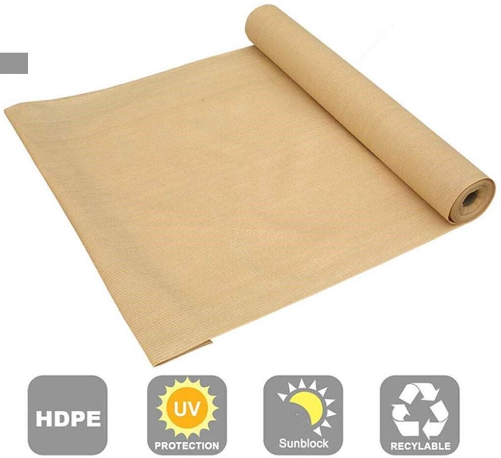 90 Shade Fabric Sun Shade Cloth with Clips for Garden Pergola Cover, USA