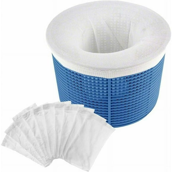 Easy To Install For Swimming Pools, Fine Mesh Durable Reusable Swimming Pool Skimmer Socks, Catches Small Debris Leaves Catcher, Ideal Pool Accessories For Inground Above Ground Pools (10 Pieces)