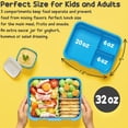 thumbnail image 4 of Bento Lunch Box Set - Snack Bento Box Container with 3 Compartments, Stainless Steel Water Bottle, Insulated Lunch Bag, Sauce Cup, Ice Pack Set (Mermaids), 4 of 9
