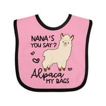 Inktastic Nana's You Say Alpaca My Bags Boys or Girls Baby Bib