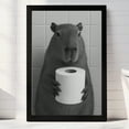 thumbnail image 2 of TheNameStore Capybara Bathroom Decor Farmhouse Photo Picture 8.5 x 11 Wall Art Art Prints Set of 3, 2 of 6