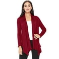 thumbnail image 4 of Women's Casual Loose Fit Long Sleeve Solid Cardigan Made in USA, 4 of 4