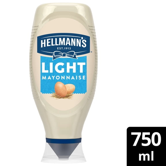 Hellmann's Light Mayonnaise Squeezy 750ml, Imported from Britain