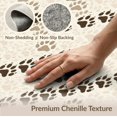 thumbnail image 6 of ODIKA 5'x7' Washable Area Rug Non-Slip, Low Pile, Stain Resistant Print Canine Footprint Featuring Directional Motion Patterned for Guest Room, Lounge, Apartment, 6 of 7