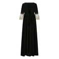 thumbnail image 4 of NMMUED Robes Régence pour Femmes Robes Maxi Robes Gothiques de Mascarade Costume Victorien Femmes Costumes de Mascarade pour Femmes Robe Gothique Costume Renaissance Femmes Noir m, 4 of 5
