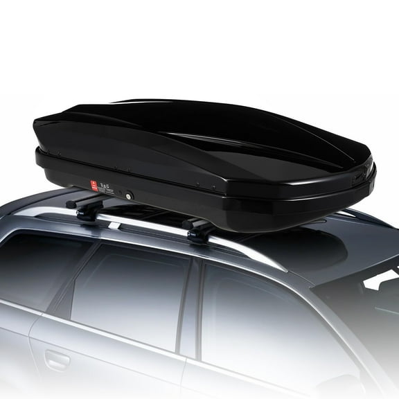 Rooftop Cargo Box Carrier, Lockable Heavy Duty Car Top Storage Case, Hard Shell Cargo Carrier, Capacity 165 Lbs