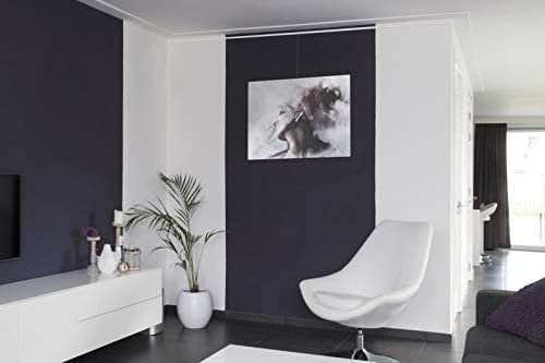 STAS Cliprail Picture Hanging System Set - Covers 9.84 ft of Wall Space - Basic Picture Rail & Art Hanging Gallery Kit Matte Silver Rails, Includes 6 Hooks & 4 Cords