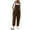 Coffee, variant on ICHUANYI Womens Trendy Summer Solid Pocket Casual Sleeveless Suspender Jumpsuit