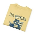 thumbnail image 4 of Unisex Less Working More Reading Funny Raccoon Comfort Colors Shirt, 4 of 8
