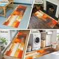 thumbnail image 6 of Runner Rugs 2x6 Ft, Burnt Orange Brown Non Slip Area Rugs for Kitchen Bedroom Entryway, Farmhouse Ombre Abstract Mottled Art Washable Carpet Runner Rug Floor Mats for Bedroom Home Decor, 6 of 9