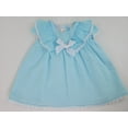thumbnail image 3 of Newborn Baby-Toddler Dress- Fluttered Sleeves- Blue Girl's Dress- Bloomer Set-Children's Clothing Store, 3 of 8