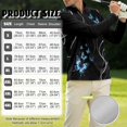 thumbnail image 6 of Xixirimido Blue Butterfly Swirl Graphic Print Matching Golf Shirts for Couples, Funny Long Sleeve 1/4 Zipper Golf Shirt His and Hers Matching Outfits, Moisture-Wicking, S, 6 of 7