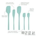 thumbnail image 5 of Tovolo 5-Piece Silicone Utensil Set (Light Aqua): Spatula, Spoonula, Jar Scraper, Mini Spatula, and Mini Spoonula, 5 of 6