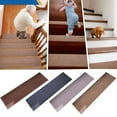 thumbnail image 4 of Guanhe Non-Slip Carpet Stair Treads, 8" X 22" Linen Stair Mat Non-Skid Safety Rug Slip Resistant Indoor Runner for Kids Elders and Pet with Reusable Adhesive(Coffee), 4 of 4
