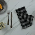 thumbnail image 7 of Urban Villa Set of 3 Kitchen Towels 20×30 Inch 100% Cotton Absorbent Dish Towels Ultra Soft Bar & Tea Towels with Mitered Corners- Grey/Black, 7 of 7
