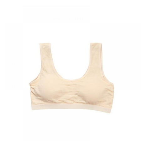 

Teens Girls Cotton Training Bras Wireless Thin Padded First Bra for Girls