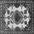 thumbnail image 1 of Ahgly Company Indoor Square Oriental Gray Industrial Area Rugs, 6' Square, 1 of 4