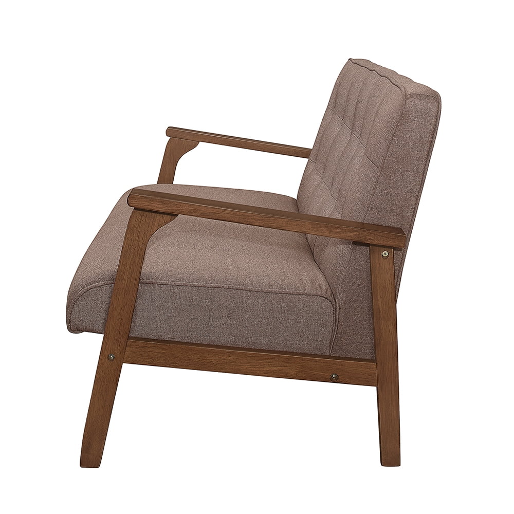 Kepooman Loveseat Sofa and Armrest Single Sofa, Modern Fabric Sofa Set with Sturdy Wooden Legs, Rolled Arm Microfiber Sofa for Bedroom Living Room Kepooman Loveseat Sofa and Armrest Single Sofa, Modern Fabric Sofa Set with Sturdy Wooden Legs, Rolled Arm Microfiber Sofa for Bedroom Living Room